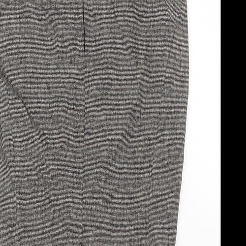 NEXT Womens Grey Polyester Straight & Pencil Skirt Size 12 Zip