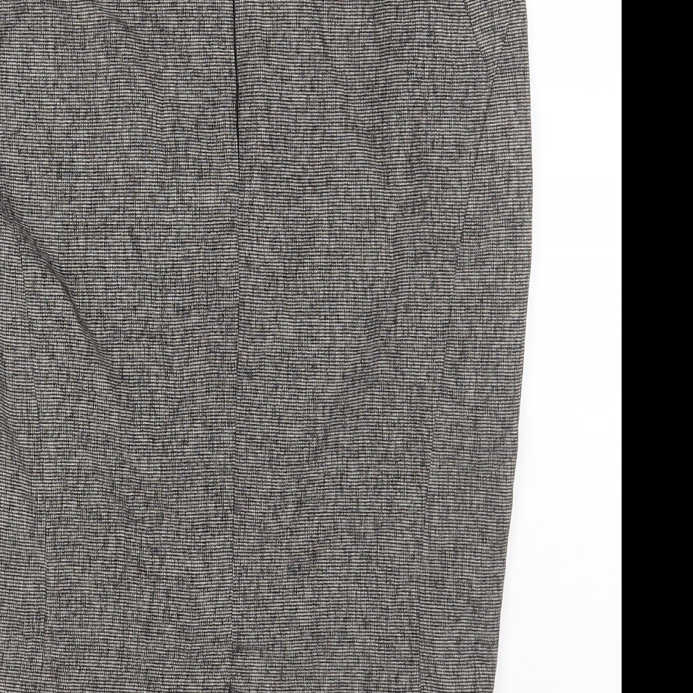 NEXT Womens Grey Polyester Straight & Pencil Skirt Size 12 Zip