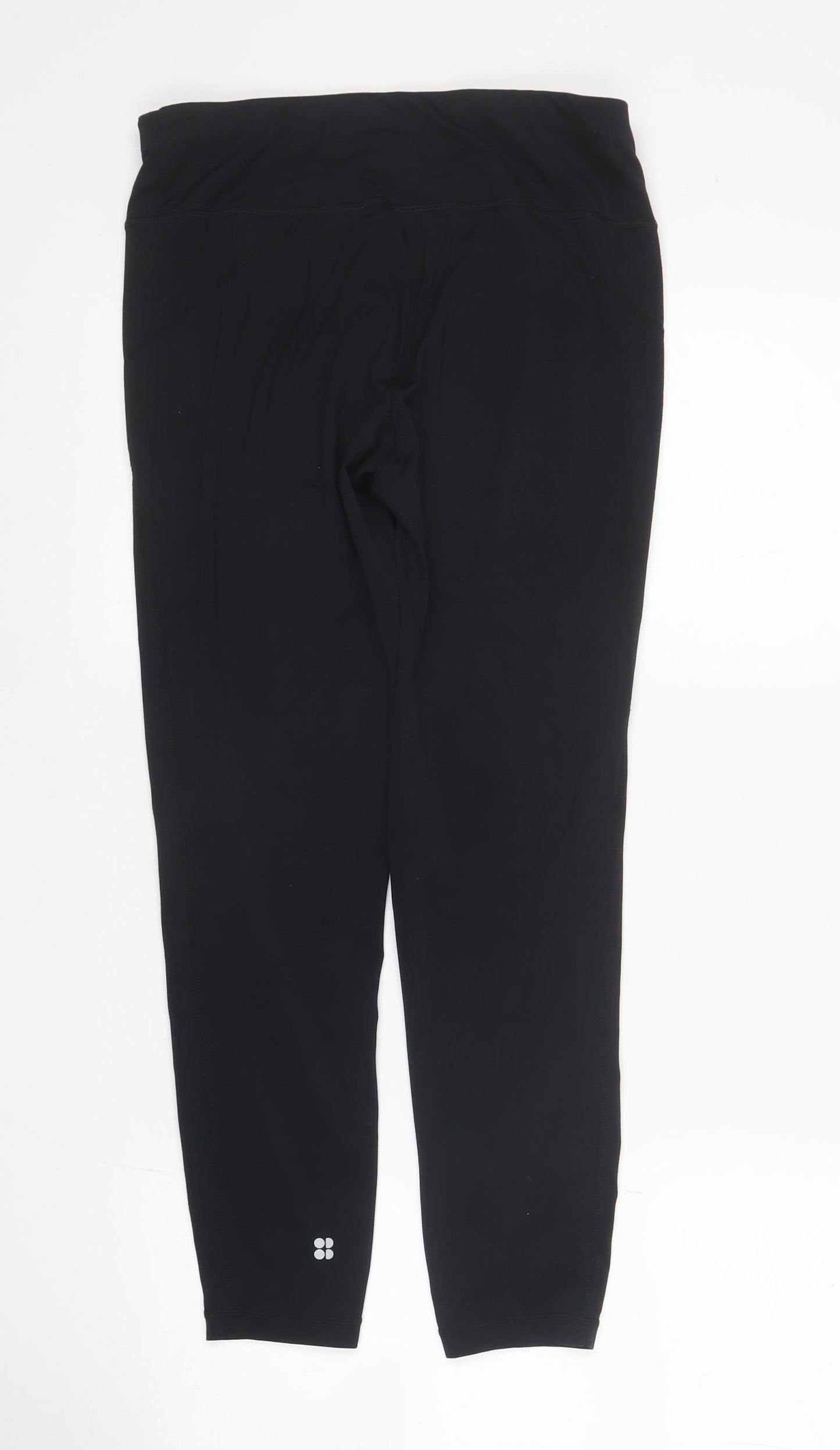 Sweaty Betty Womens Black Polyester Compression Leggings Size S L24 in Regular Pullover