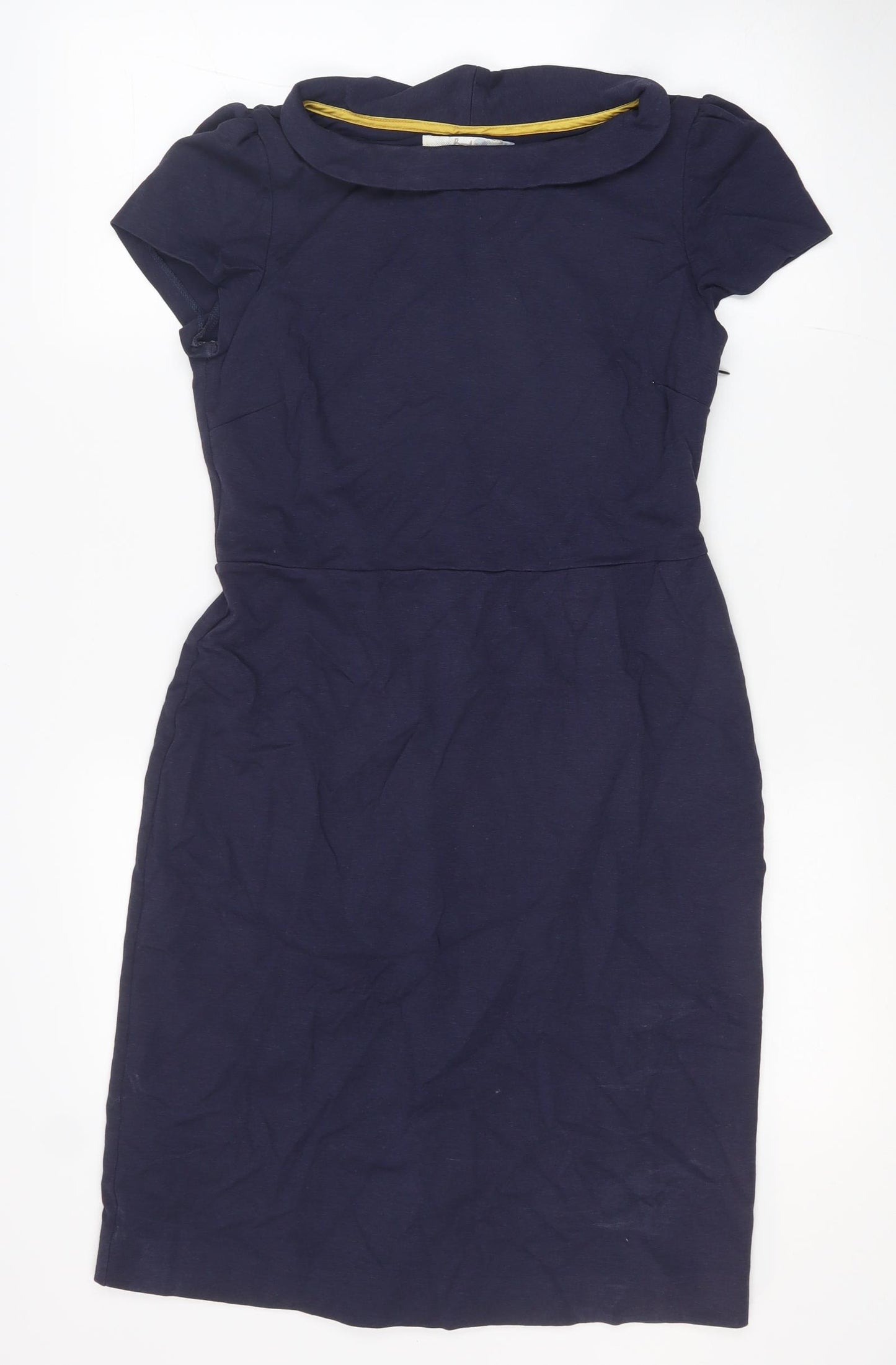 Boden Womens Blue Modal A-Line Size 12 Round Neck Zip
