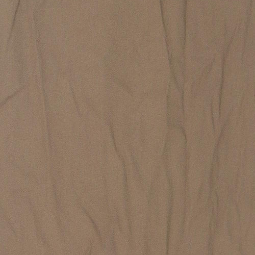 Kasper & Company Womens Brown Nylon Maxi Skirt Size 6 Button