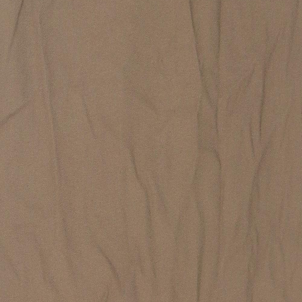 Kasper & Company Womens Brown Nylon Maxi Skirt Size 6 Button