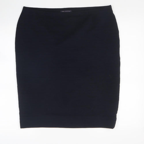 Marks and Spencer Womens Blue Polyester Straight & Pencil Skirt Size 18