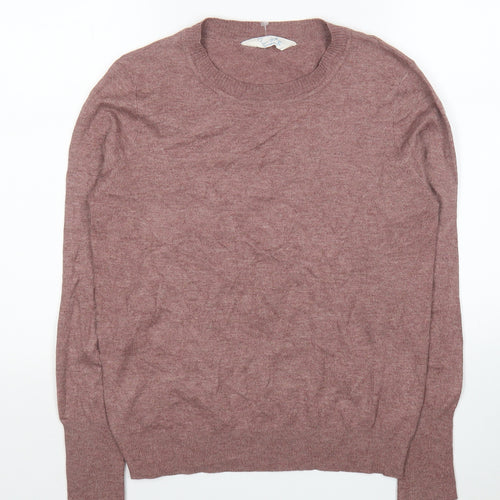 Primark Womens Red Round Neck Polyester Pullover Jumper Size 10