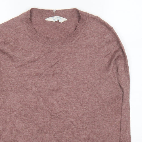 Primark Womens Red Round Neck Polyester Pullover Jumper Size 10
