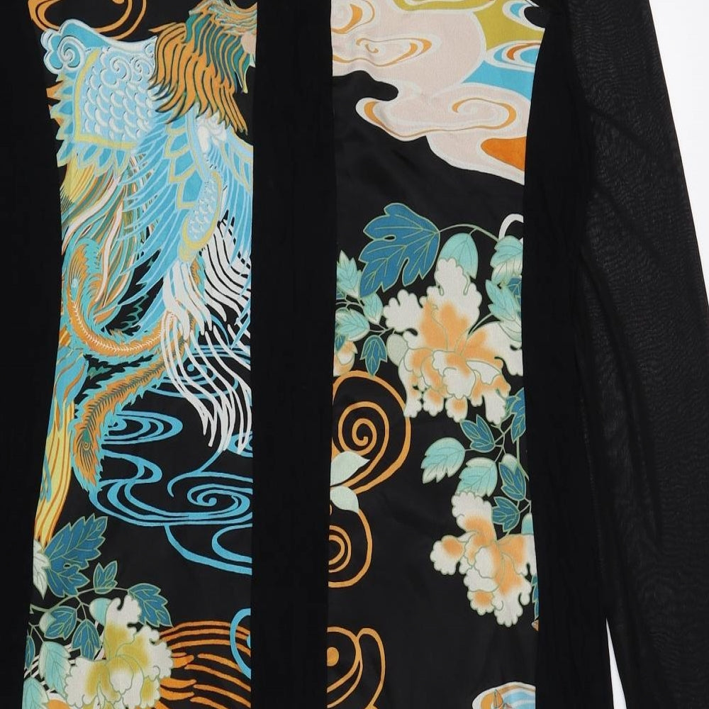 Wallis Womens Multicoloured Floral Polyester A-Line Size 18 Round Neck Pullover