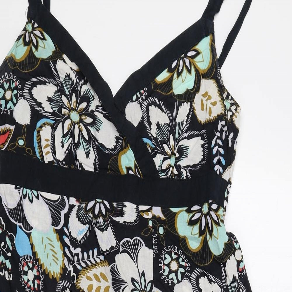 George Womens Multicoloured Floral 100% Cotton A-Line Size 14 Sweetheart Pullover