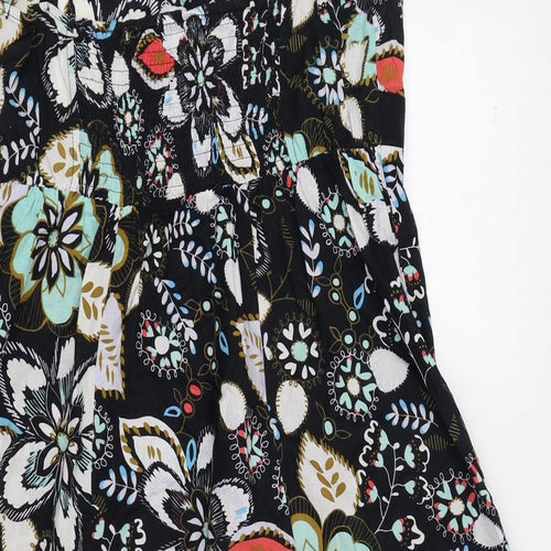 George Womens Multicoloured Floral 100% Cotton A-Line Size 14 Sweetheart Pullover