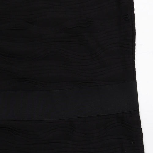H&M Womens Black Polyester A-Line Size L Scoop Neck Pullover