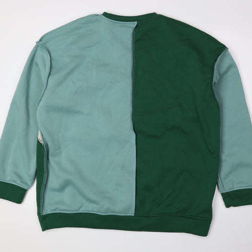 SheIn Womens Multicoloured Colourblock Polyester Pullover Sweatshirt Size L Pullover