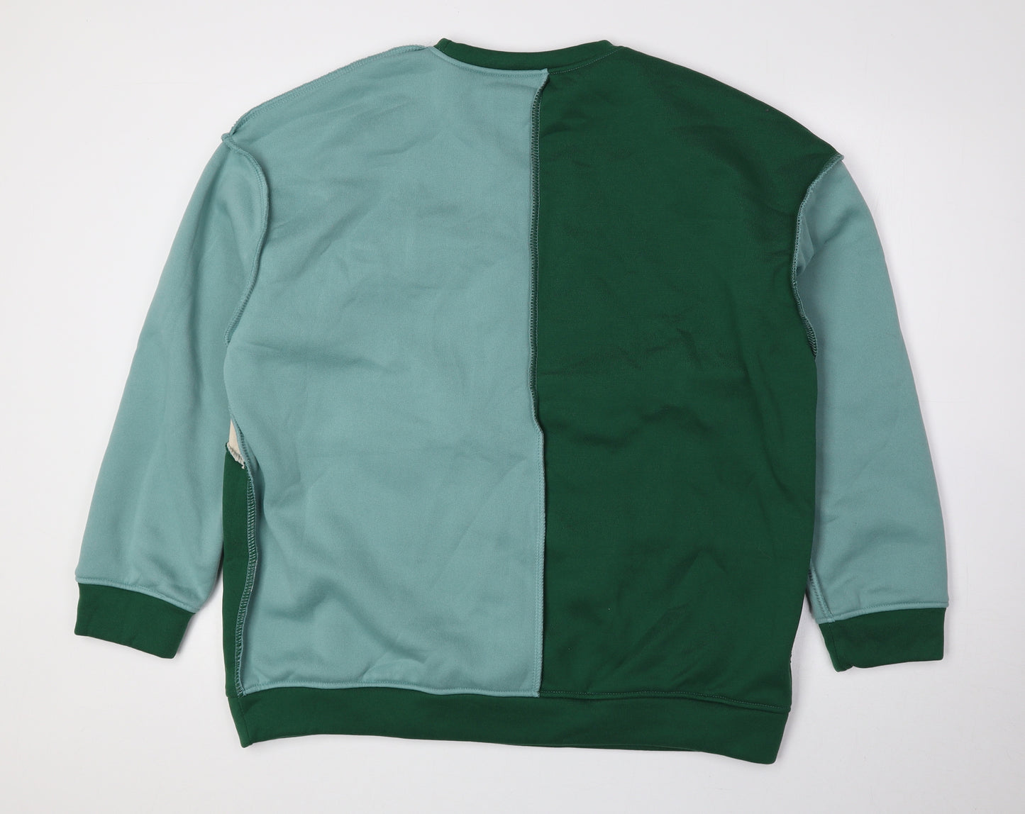 SheIn Womens Multicoloured Colourblock Polyester Pullover Sweatshirt Size L Pullover