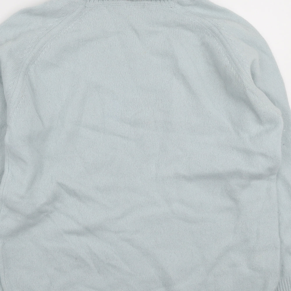 Jigsaw Womens Blue Roll Neck Wool Pullover Jumper Size L