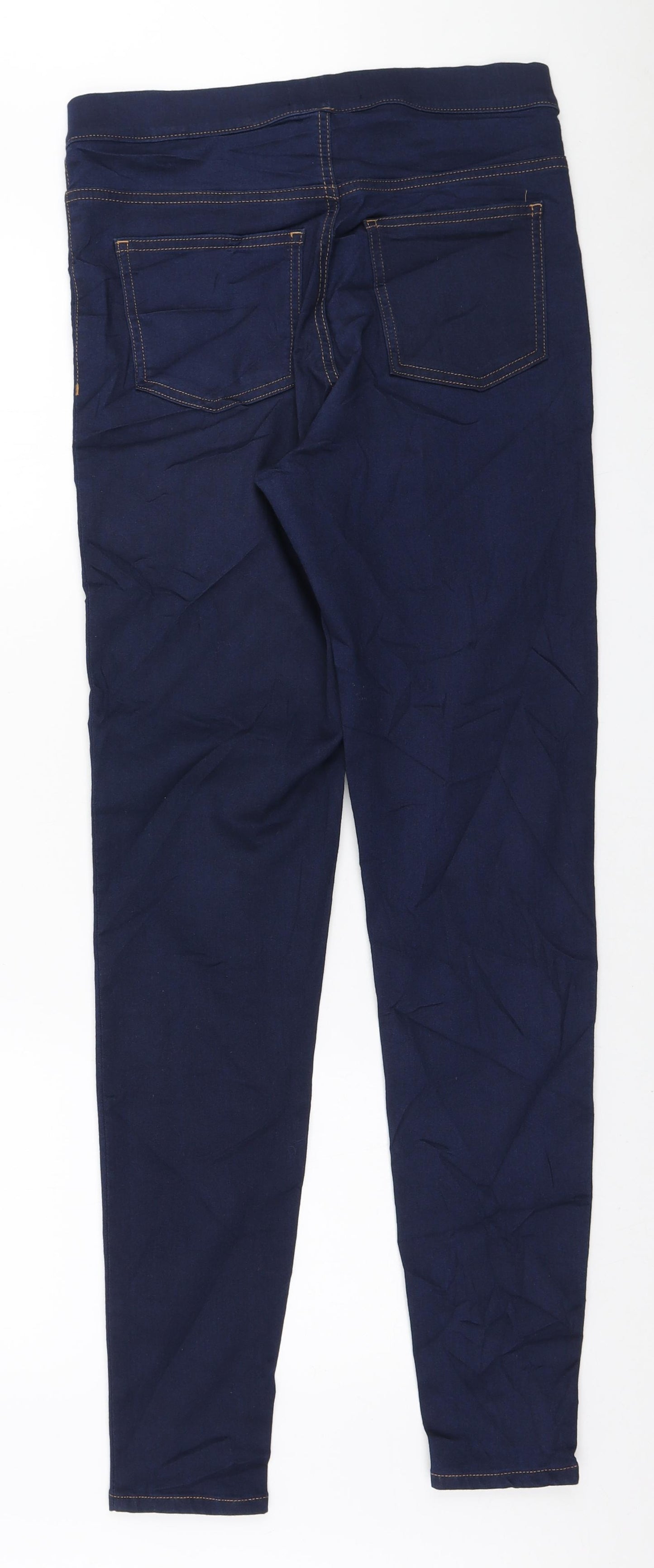 Marks and Spencer Womens Blue Cotton Jegging Jeans Size 10 L30 in Regular