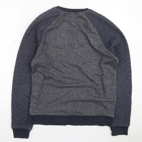 Topman Mens Blue Polyester Pullover Sweatshirt Size M