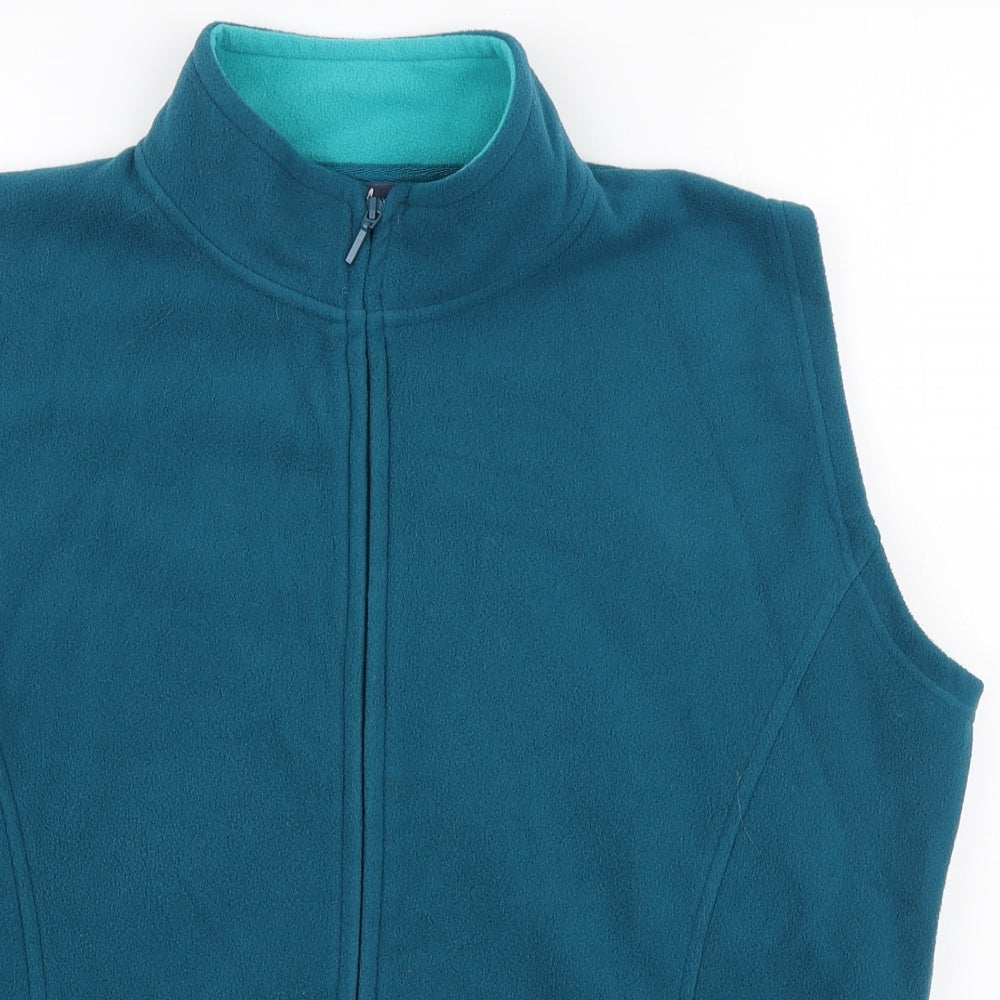 EWM Womens Blue Gilet Jacket Size L Zip