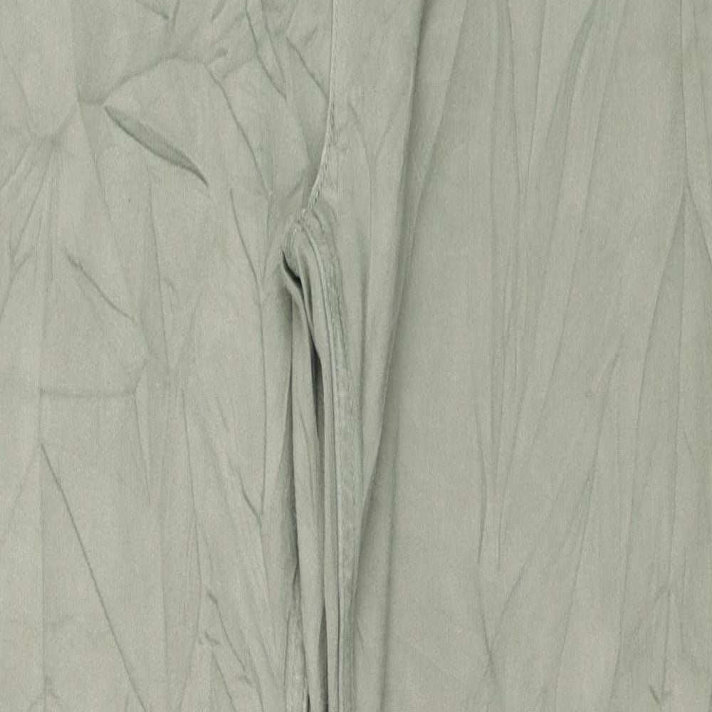 Marks and Spencer Womens Green Polyester Straight Jeans Size 12 L29 in Regular Zip