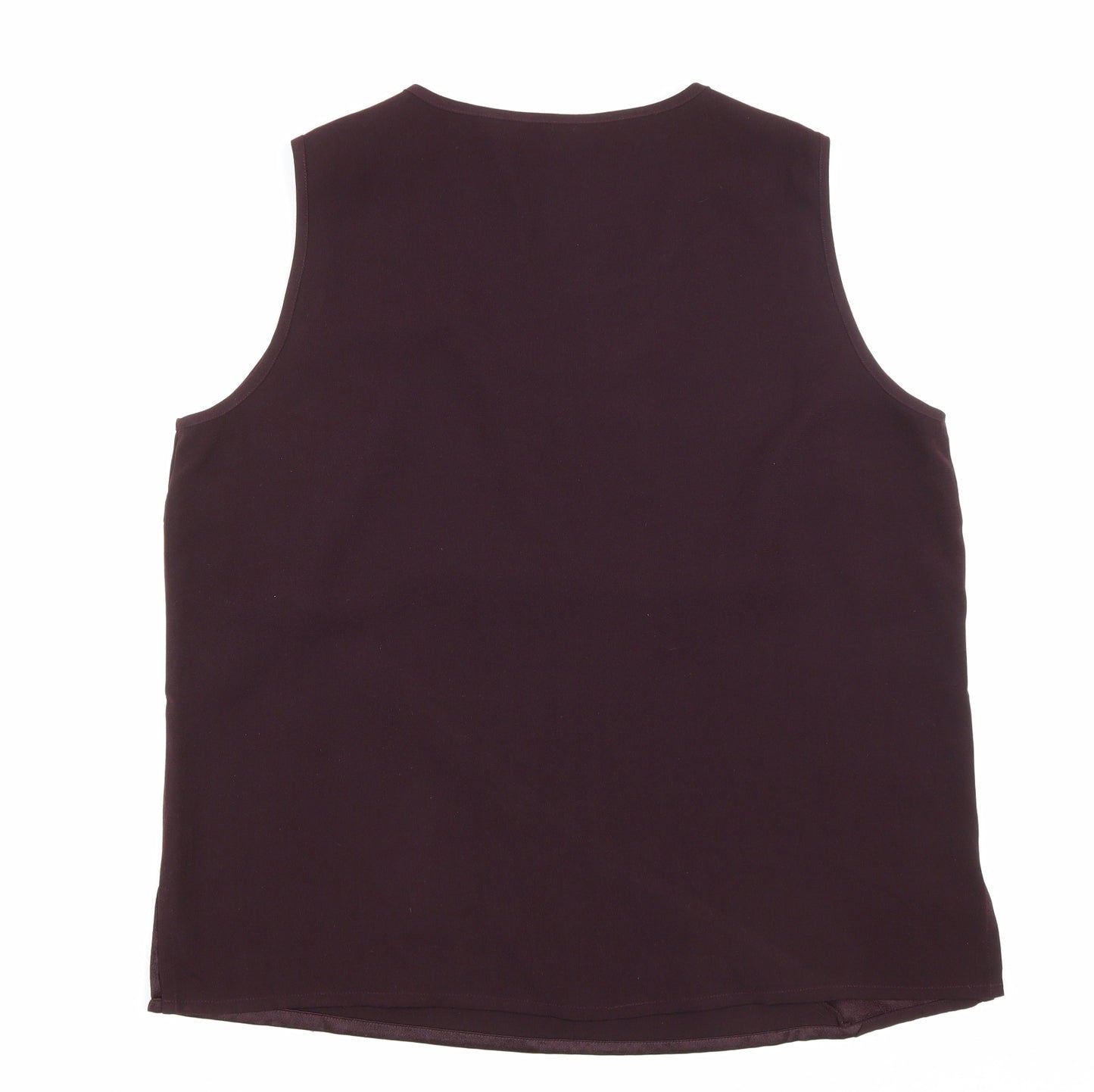 Kaleidoscope Womens Purple Polyester Basic Tank Size 20 Scoop Neck
