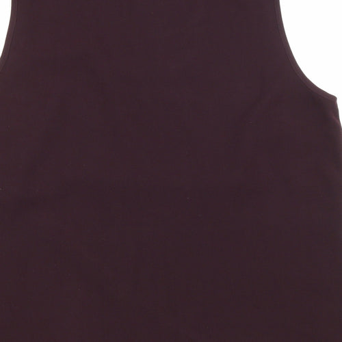 Kaleidoscope Womens Purple Polyester Basic Tank Size 20 Scoop Neck