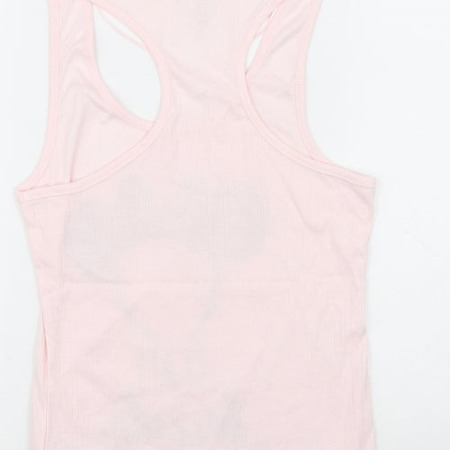 Disney Girls Pink Polyester Basic Tank Size 10-11 Years Scoop Neck Pullover - Team bride