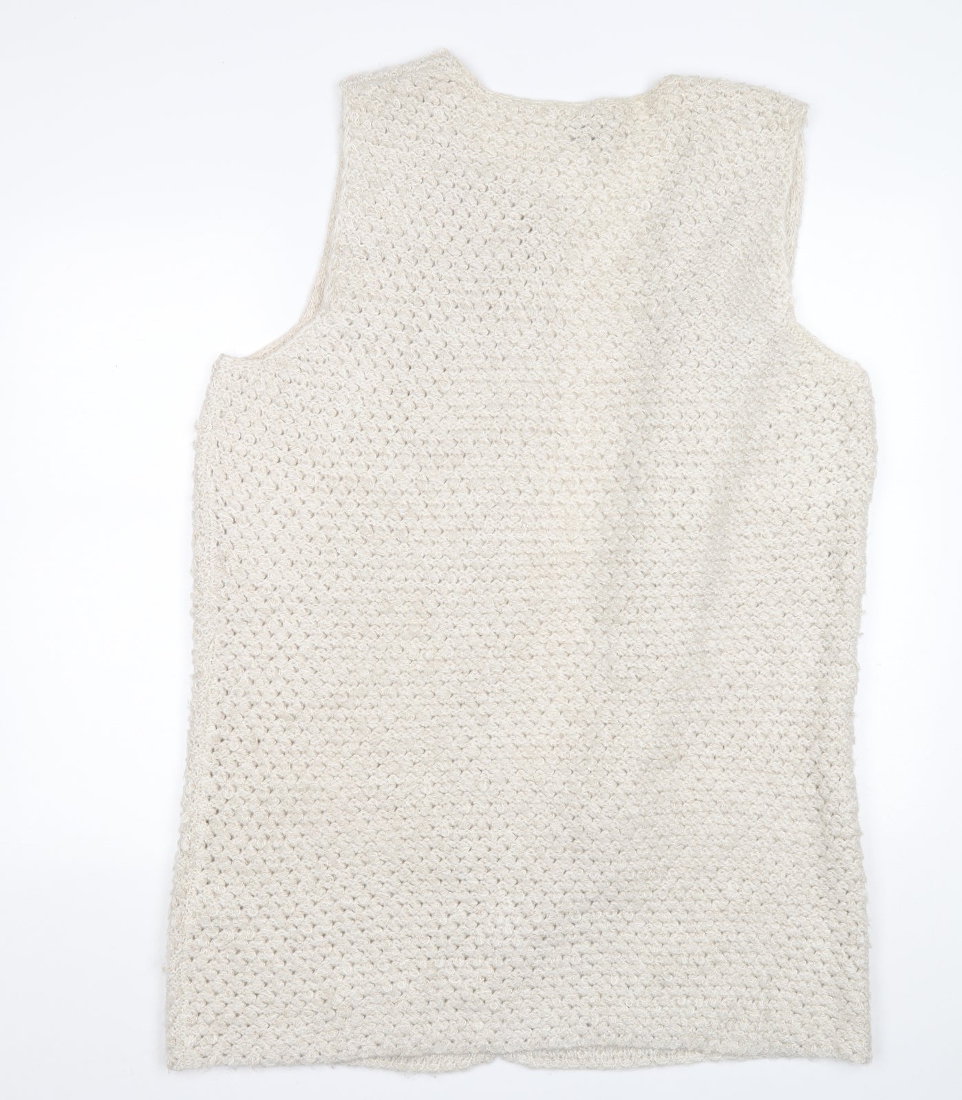 Atmosphere Womens Beige V-Neck Acrylic Cardigan Jumper Size 18