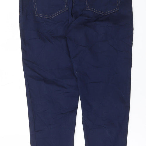 Marks and Spencer Womens Blue Cotton Jegging Jeans Size 14 L28 in Regular