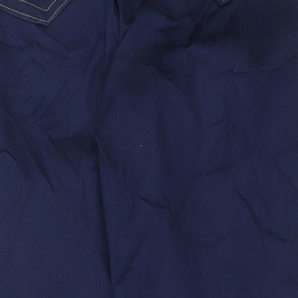 Marks and Spencer Womens Blue Cotton Jegging Jeans Size 14 L28 in Regular