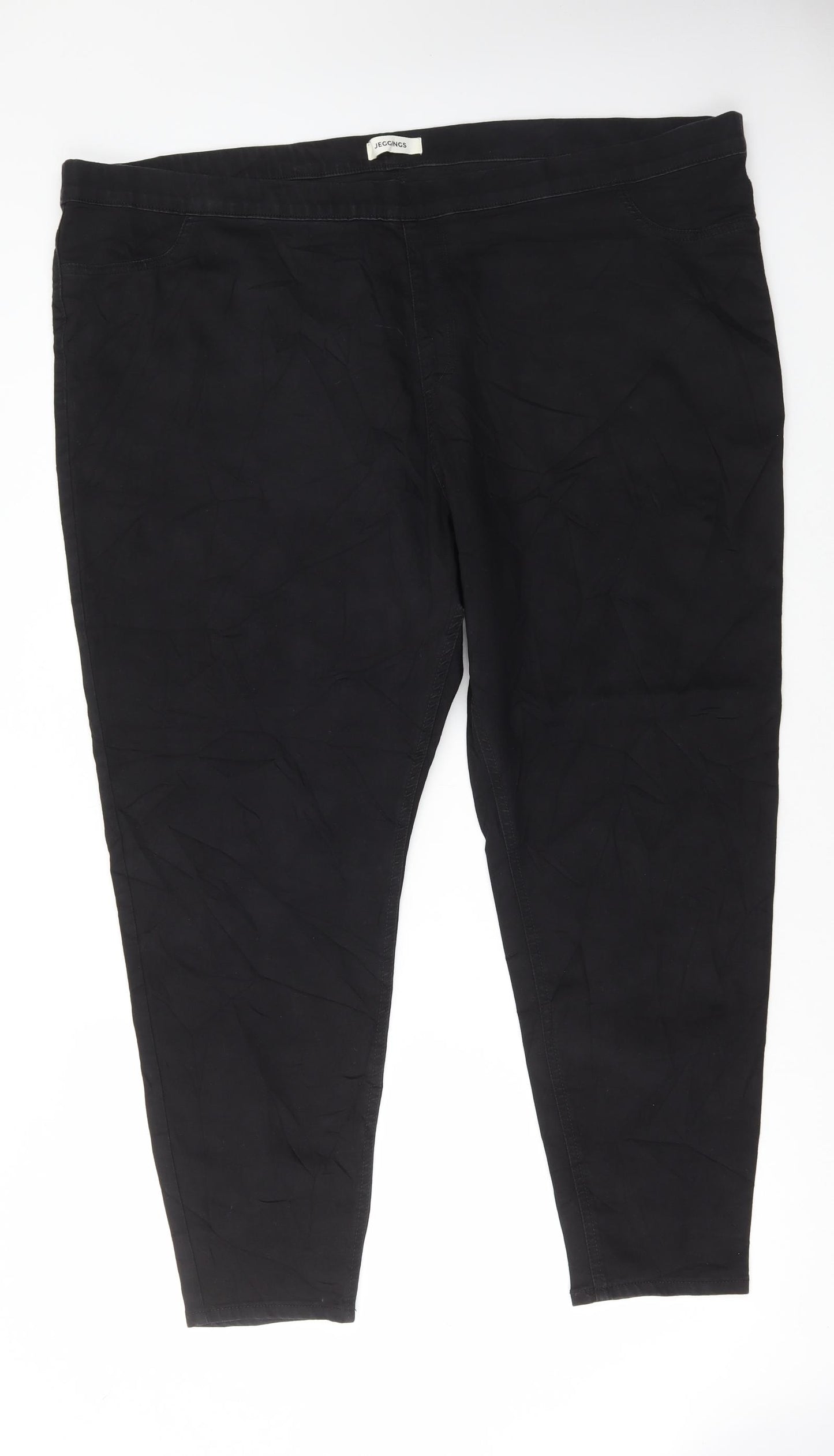 Marks and Spencer Womens Black Cotton Jegging Jeans Size 28 L27 in Regular