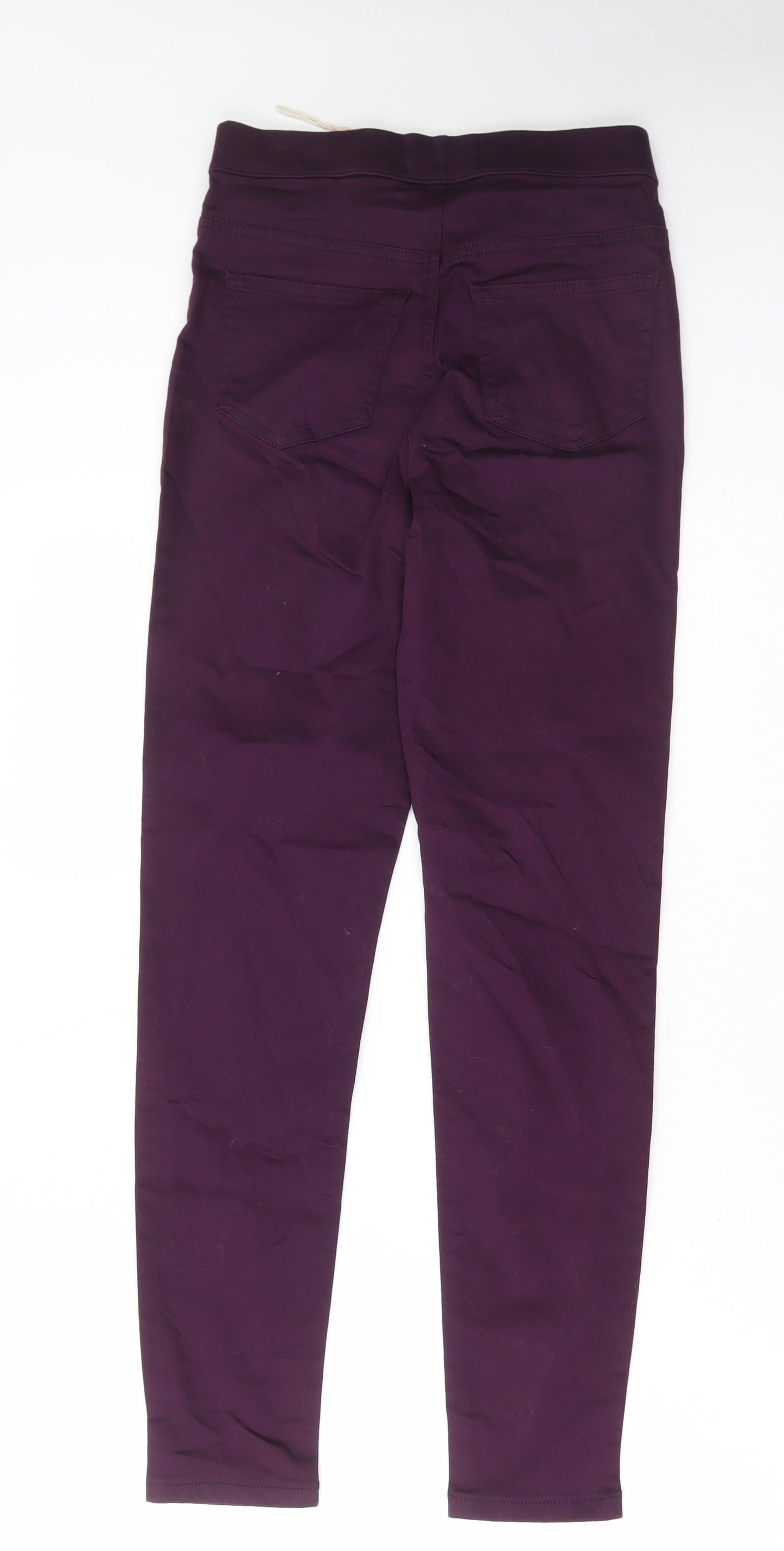 Marks and Spencer Womens Purple Cotton Jegging Jeans Size 8 L28 in Regular