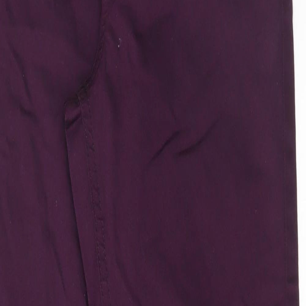 Marks and Spencer Womens Purple Cotton Jegging Jeans Size 8 L28 in Regular