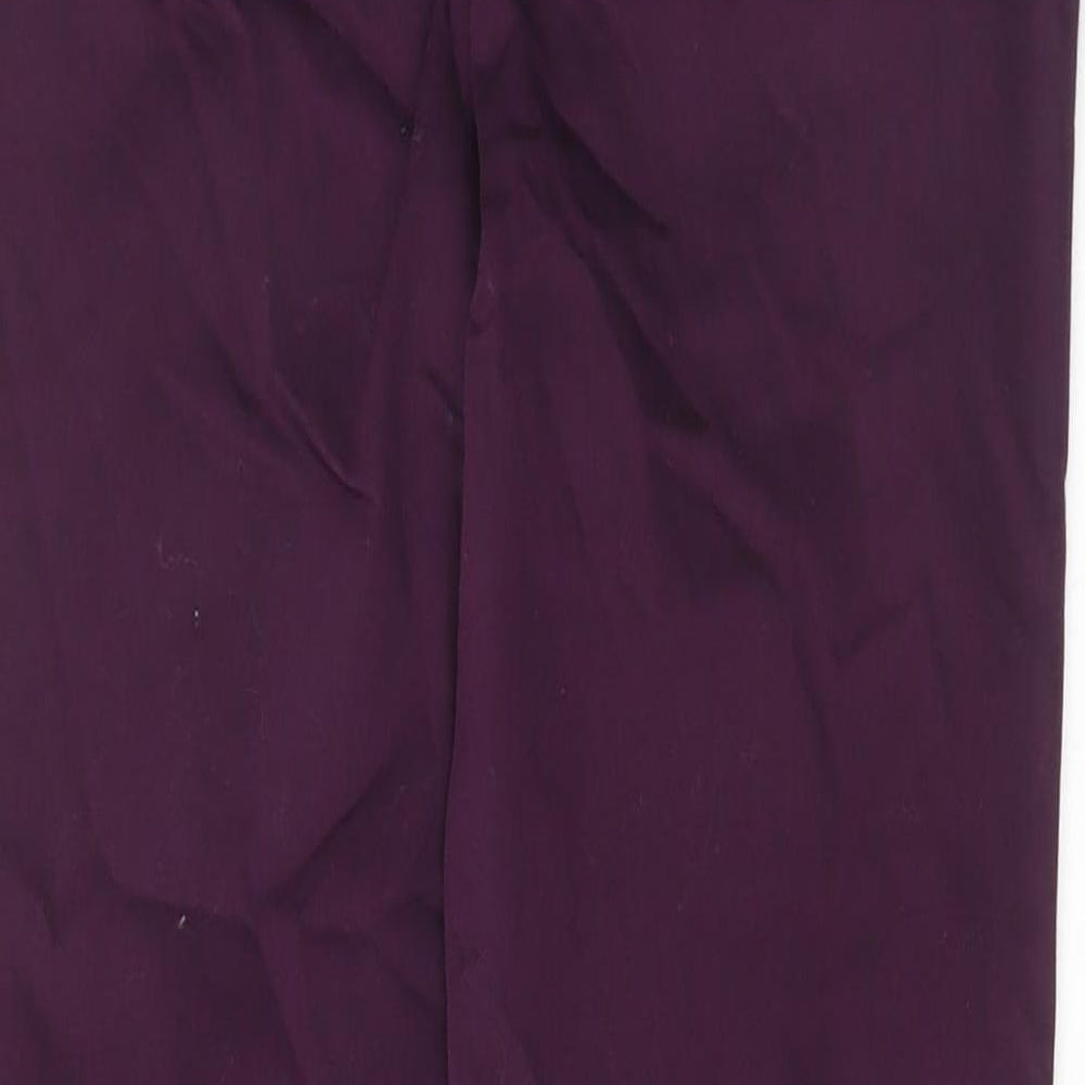 Marks and Spencer Womens Purple Cotton Jegging Jeans Size 8 L28 in Regular