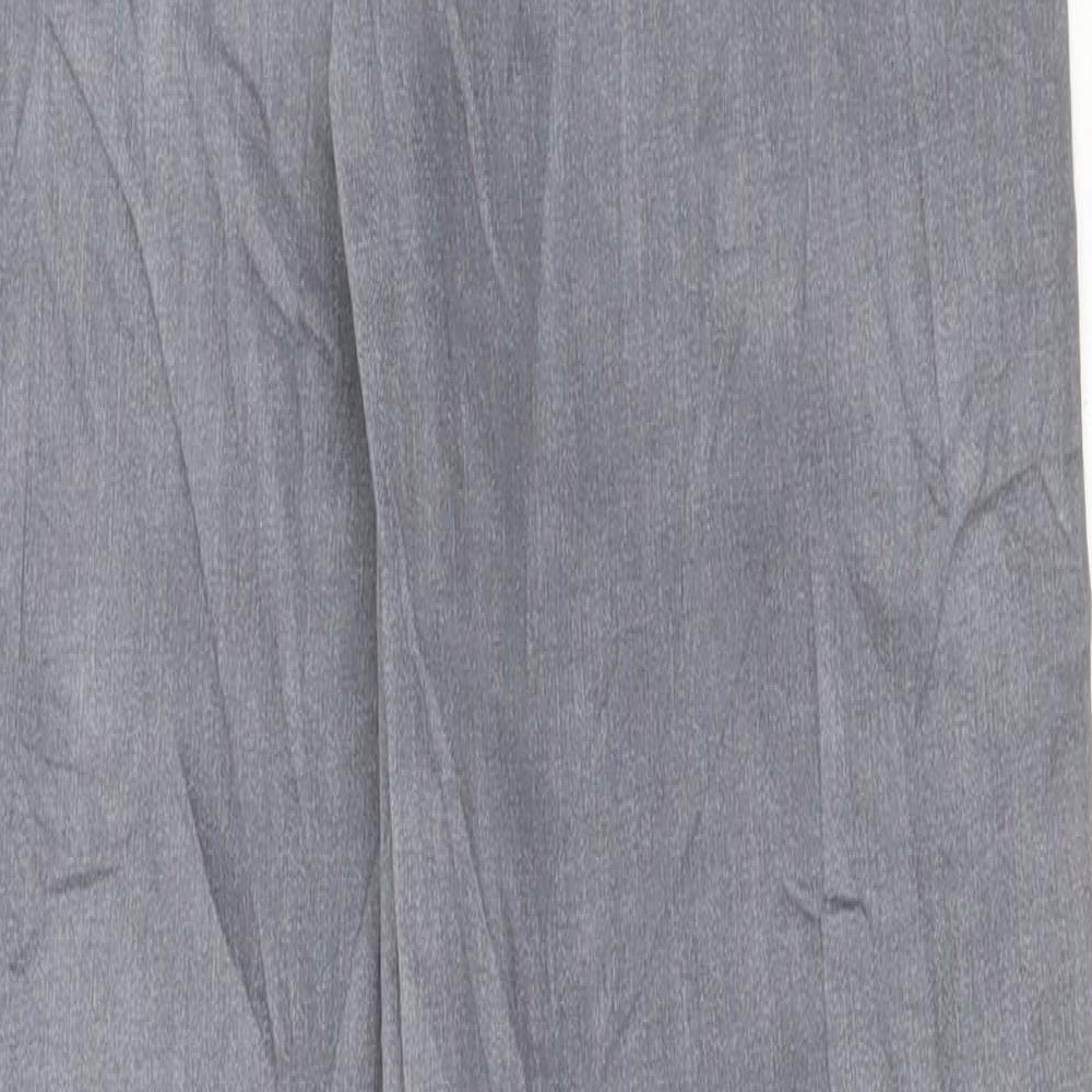 Marks and Spencer Womens Grey Cotton Straight Jeans Size 8 L31 in Regular Button