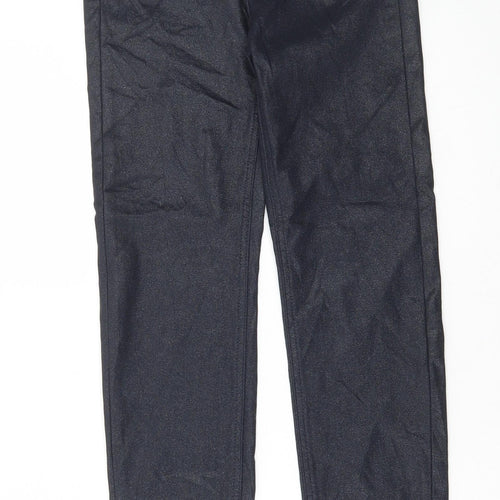 Marks and Spencer Womens Black Cotton Skinny Jeans Size 6 L28 in Regular Button