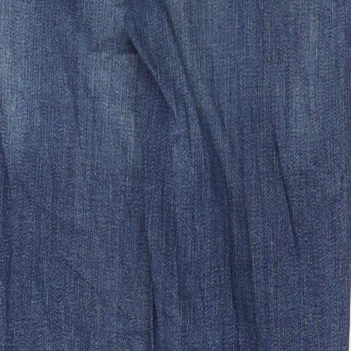 H&M Womens Blue Cotton Skinny Jeans Size 8 L29 in Regular Button