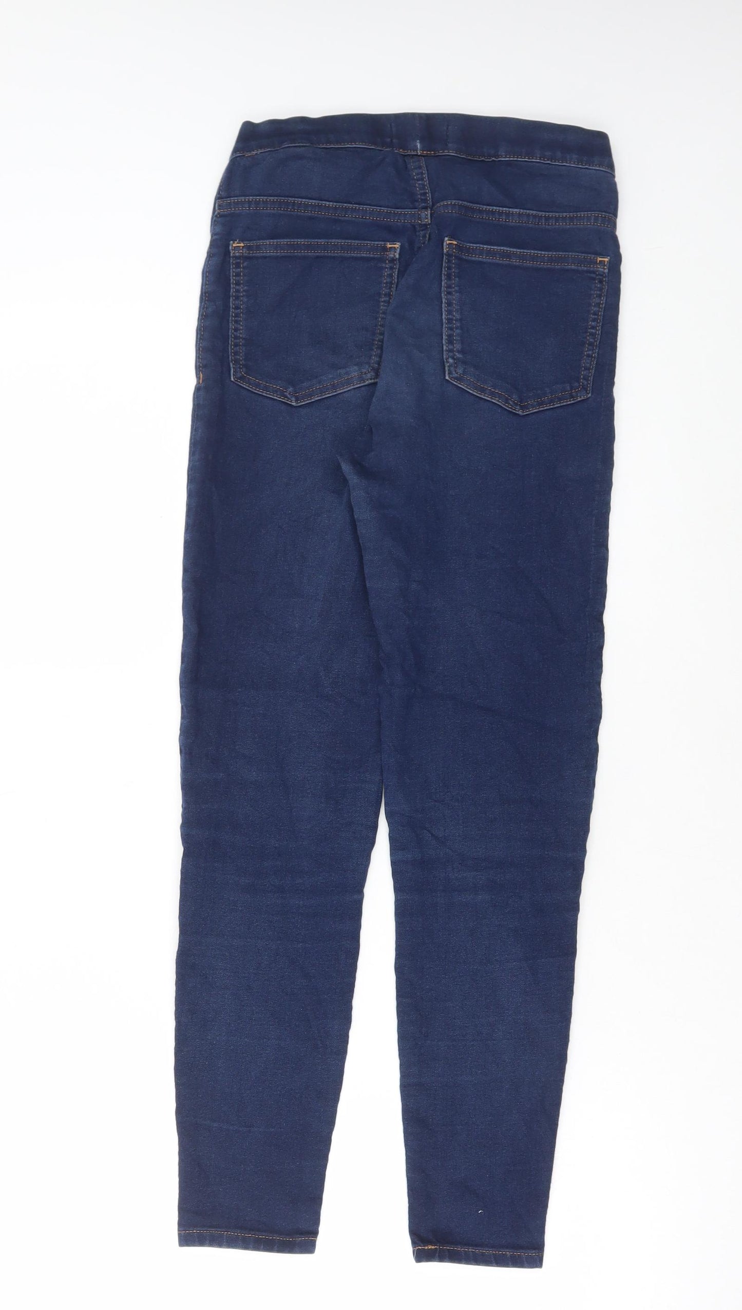 Marks and Spencer Womens Blue Cotton Jegging Jeans Size 6 L26 in Regular