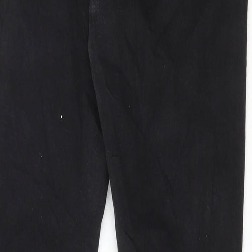 Marks and Spencer Womens Black Cotton Skinny Jeans Size 10 L28 in Regular Button