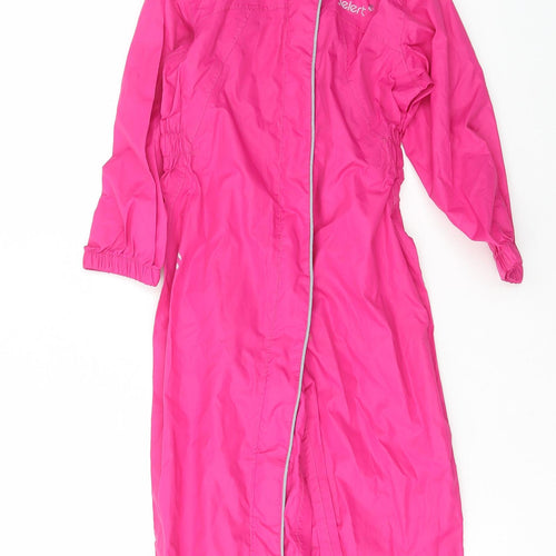 Gelert Girls Pink Rain Coat Snowsuit Size 3-4 Years Zip
