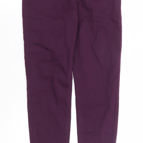 Marks and Spencer Womens Purple Cotton Jegging Jeans Size 8 L26 in Regular - Short Length