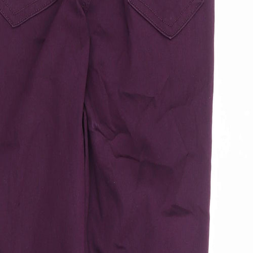 Marks and Spencer Womens Purple Cotton Jegging Jeans Size 8 L26 in Regular - Short Length