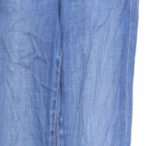 Jack Wills Womens Blue Viscose Skinny Jeans Size 27 in L28 in Extra-Slim Zip