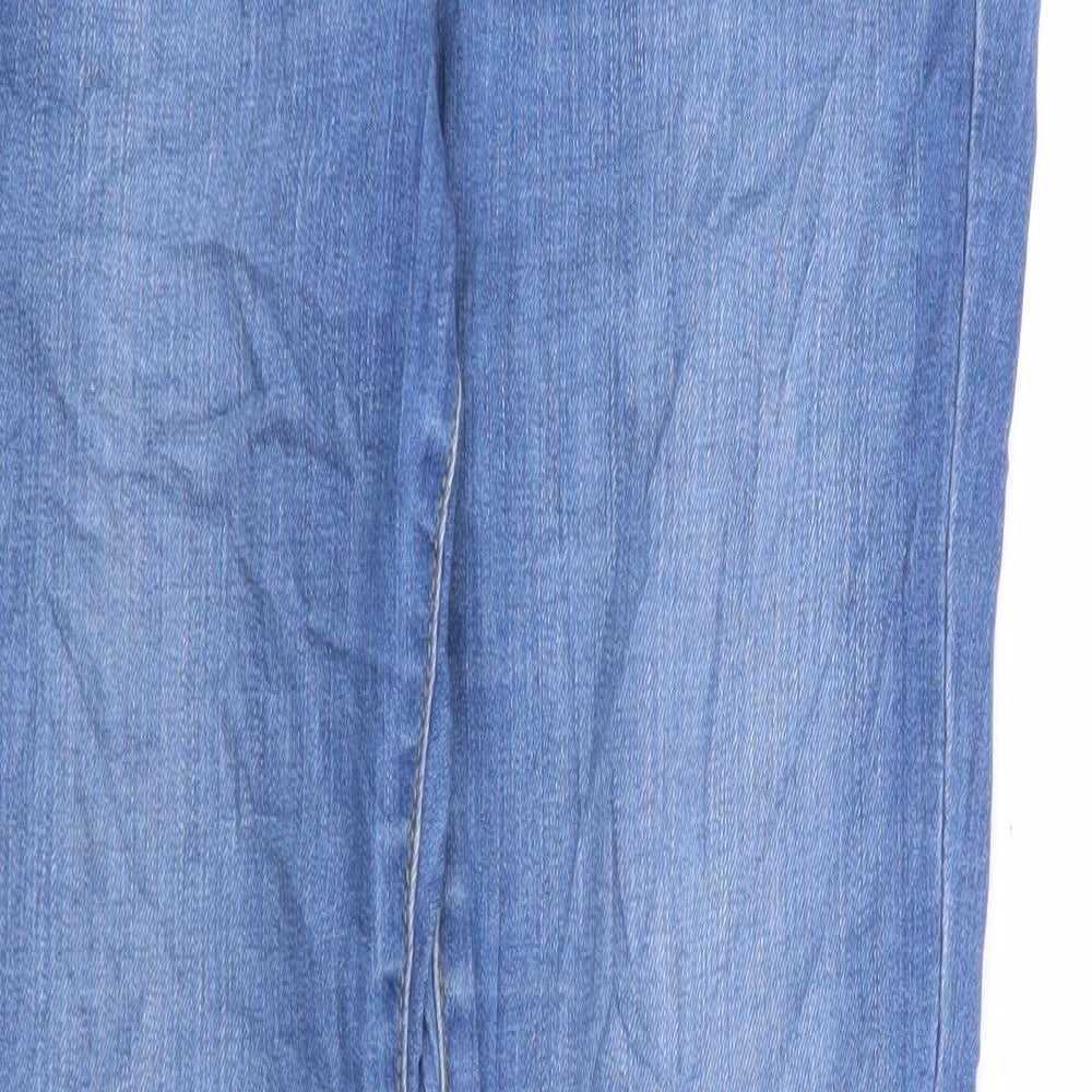 Jack Wills Womens Blue Viscose Skinny Jeans Size 27 in L28 in Extra-Slim Zip