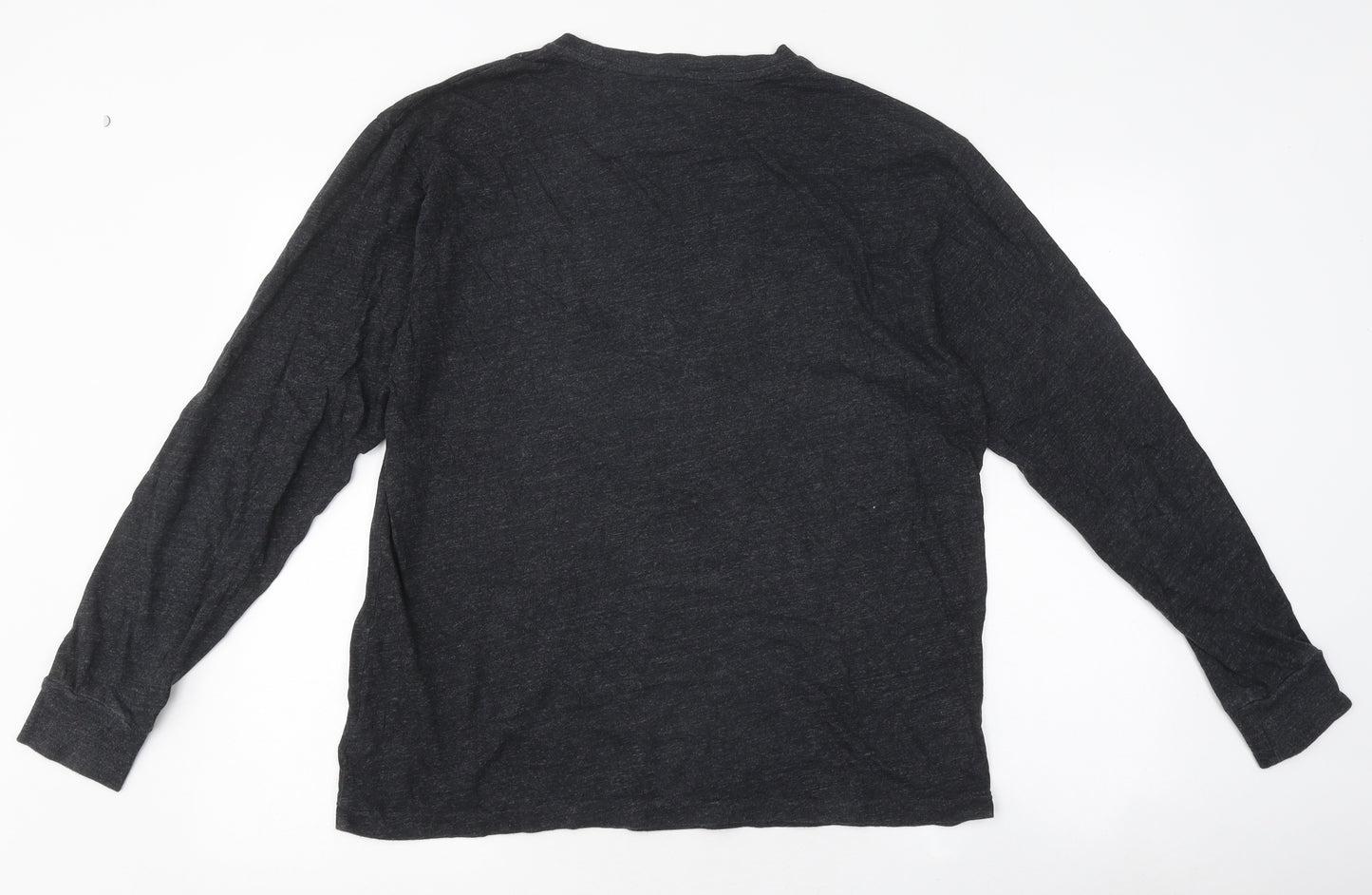 Ralph Lauren Mens Grey Polyester T-Shirt Size M Round Neck