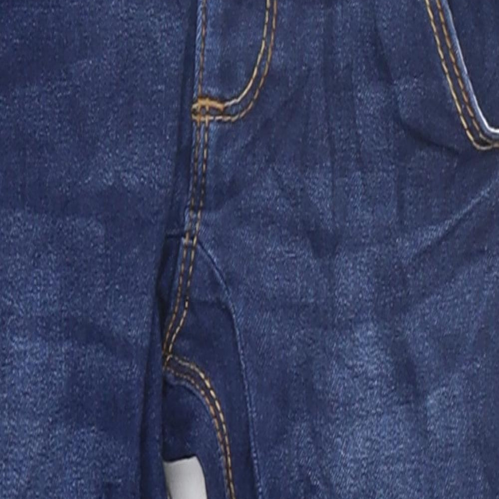 Mini Club Boys Blue 100% Cotton Capri Jeans Size 18-24 Months Zip
