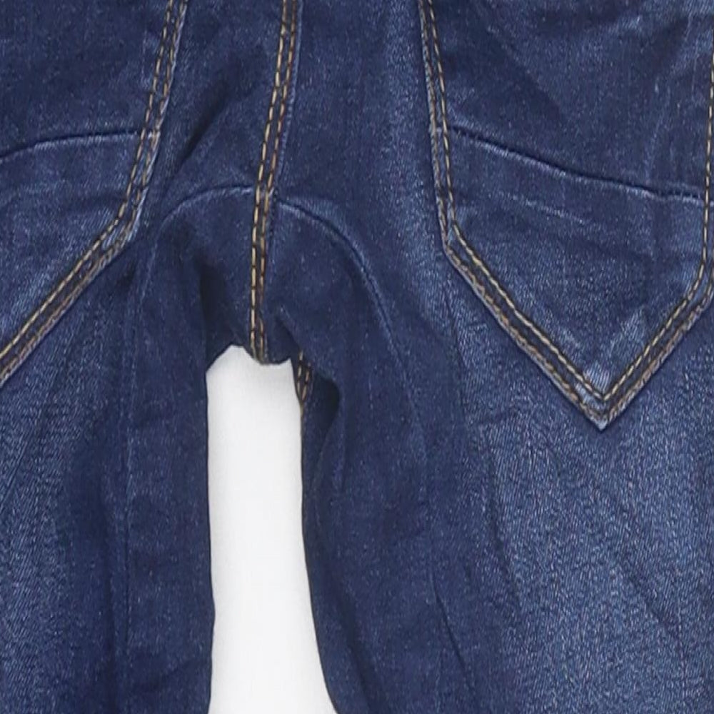 Mini Club Boys Blue 100% Cotton Capri Jeans Size 18-24 Months Zip