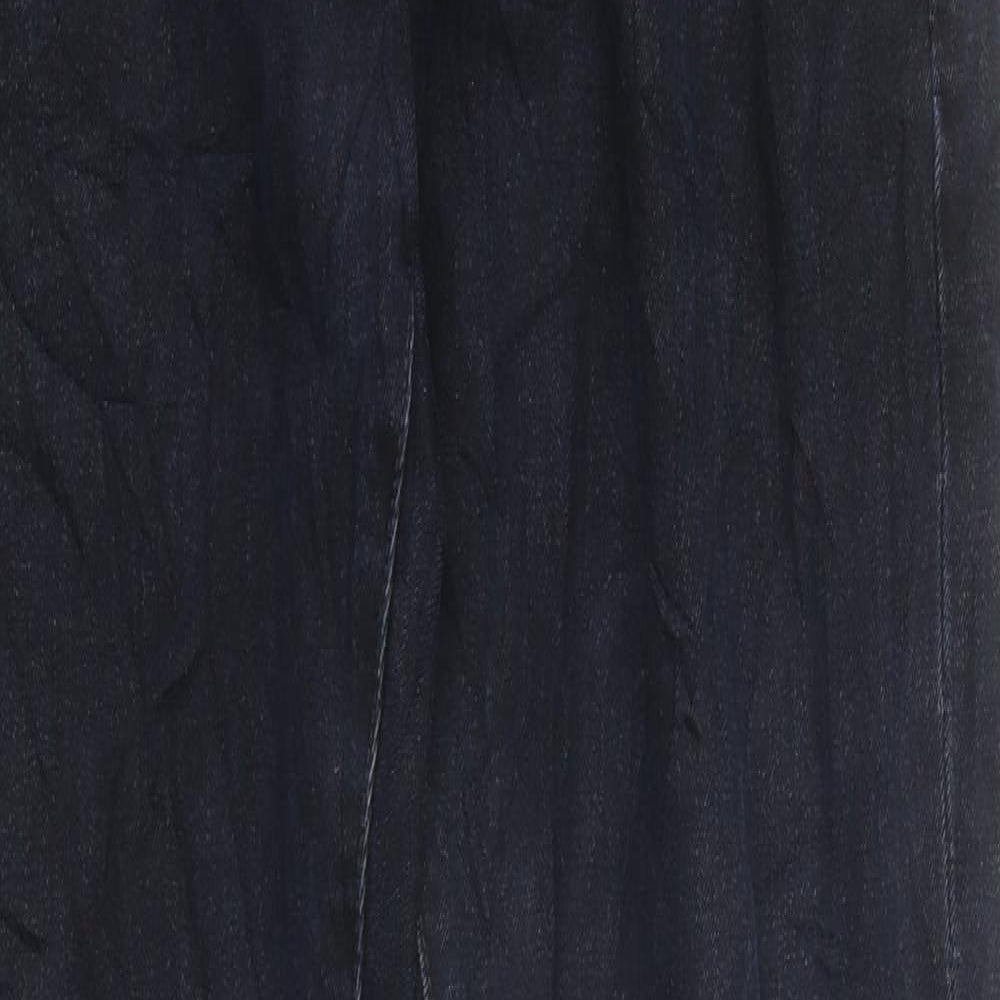 NEXT Mens Black Cotton Skinny Jeans Size 32 L32 in Regular Zip