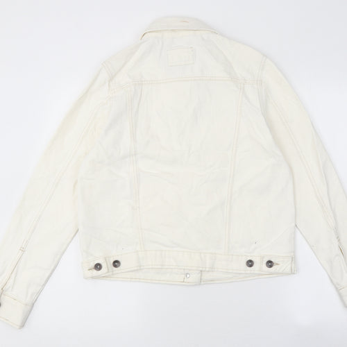 Marks and Spencer Womens White Jacket Size 10 Button