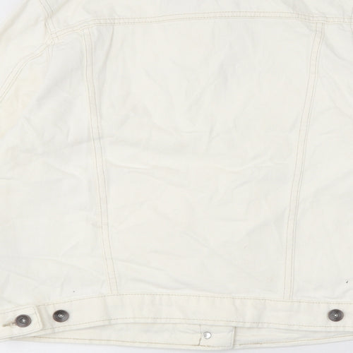 Marks and Spencer Womens White Jacket Size 10 Button