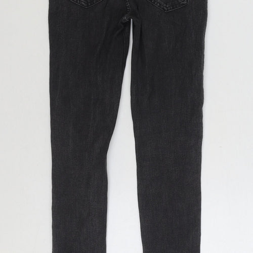 H&M Girls Grey Cotton Skinny Jeans Size 9-10 Years Regular Pullover