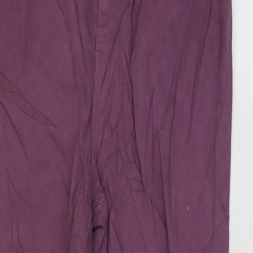 Denim & Co. Womens Purple Cotton Mom Jeans Size 12 L27 in Regular Zip
