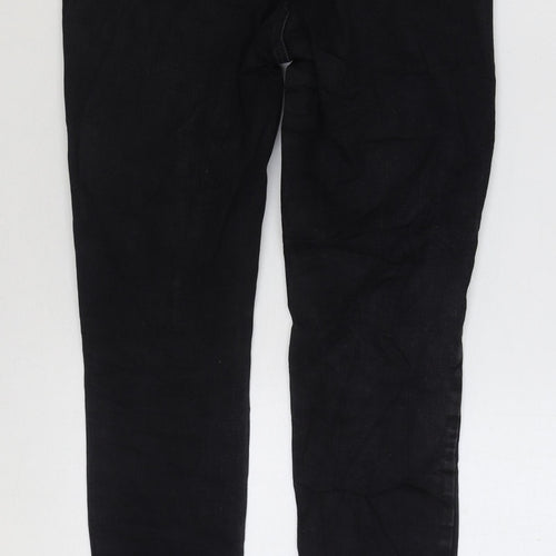 Denim & Co. Womens Black Cotton Skinny Jeans Size 14 L29 in Regular Zip