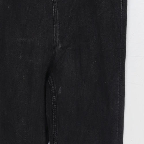New Look Womens Black Cotton Skinny Jeans Size 10 L24 in Regular Zip